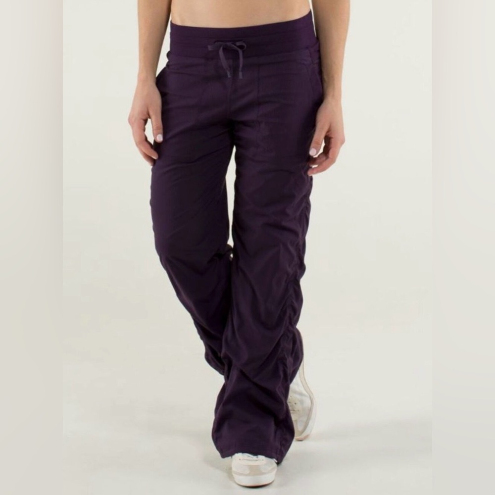 Lululemon Women’s Dance Studio Drawstring Wide-Leg Jogger Pants - Deep Purple